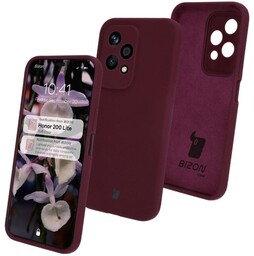 Bizon Silikonowe etui Soft Case do Honor 200 Lite, ciemnofioletowe