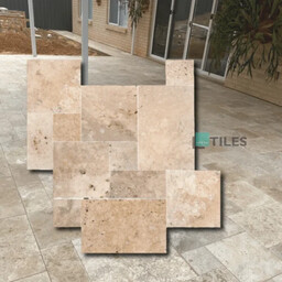 Tiles Tawertyn Blend Mix Bębnowany French Pattern 12mm 1kpl= 0,742m2 Komplet Rzymski