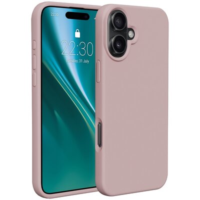 Etui ETTERI Silicone do Apple iPhone 16 Plus Jasnoróżowy