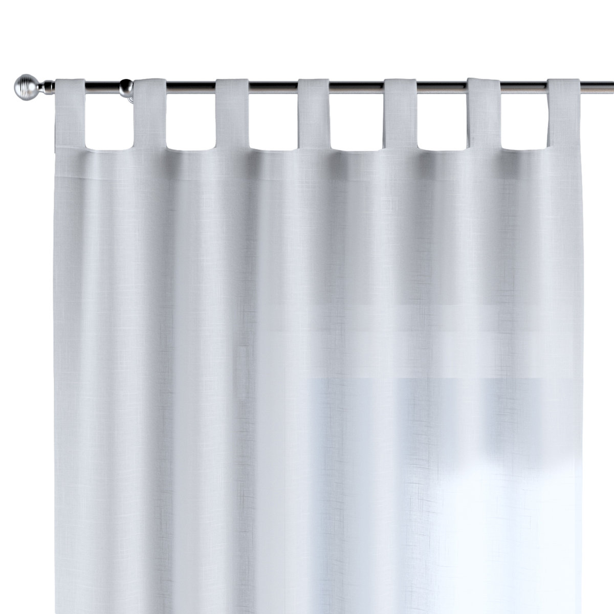 Zasłona na szelkach 1 szt., prześwitująca, biała, Romantica