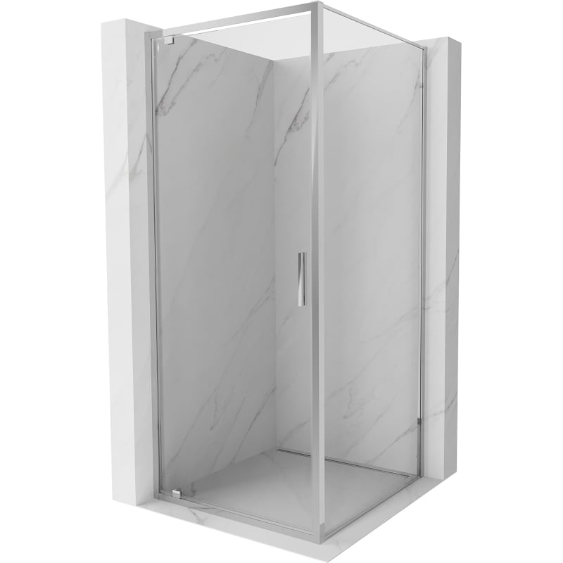 Mexen Exo kabina prysznicowa uchylna 100 x 100 cm, transparent, chrom - 8181-100-100-01-00