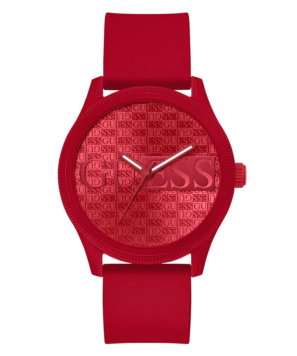 Guess Reputation zegarek męski na pasku czerwony GW0780G2