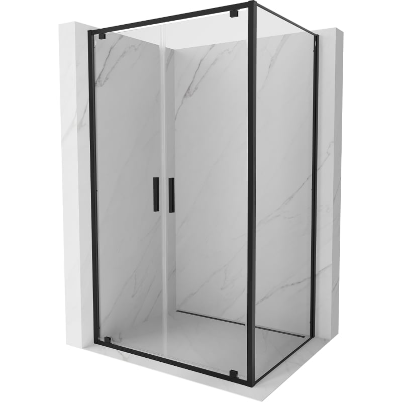Mexen Exo kabina prysznicowa uchylna 70 x 85 cm, transparent, czarna - 8182-070-085-70-00