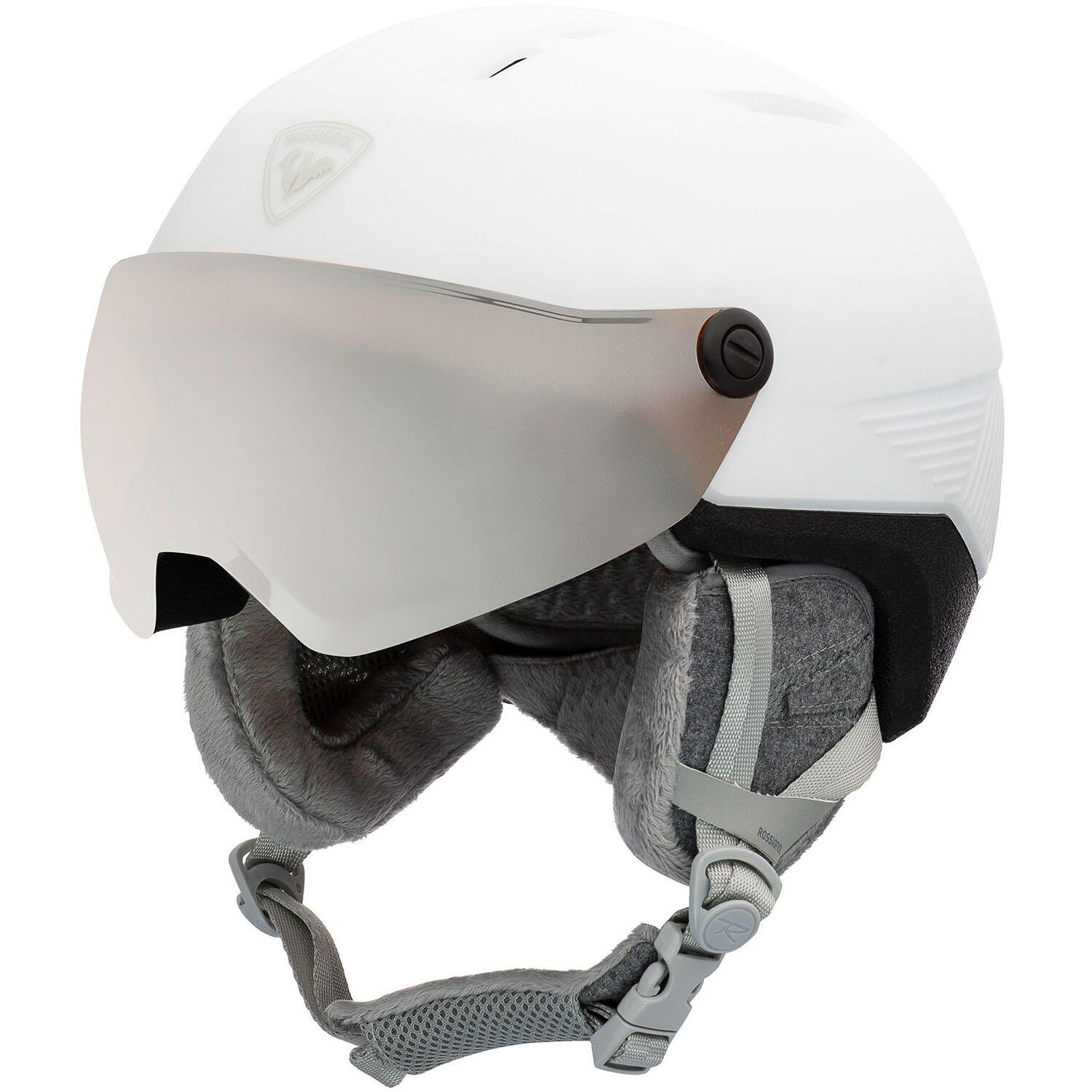 Rossignol Kask narciarski damski FIT VISOR IMPACTS W biały RK KH402