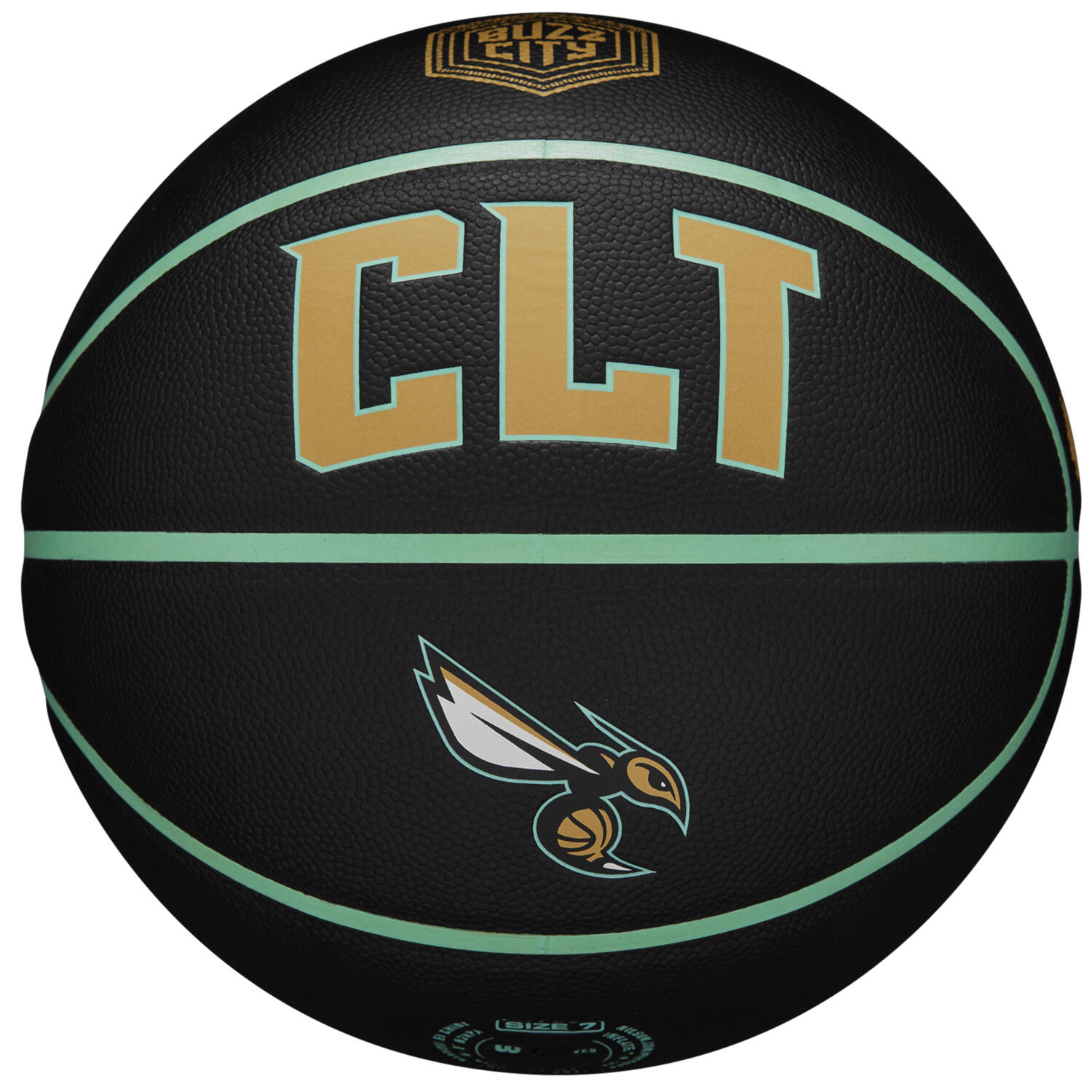 Wilson NBA Team City Collector Charlotte Hornets Ball WZ4016404ID, unisex, piłki do koszykówki, Czarne