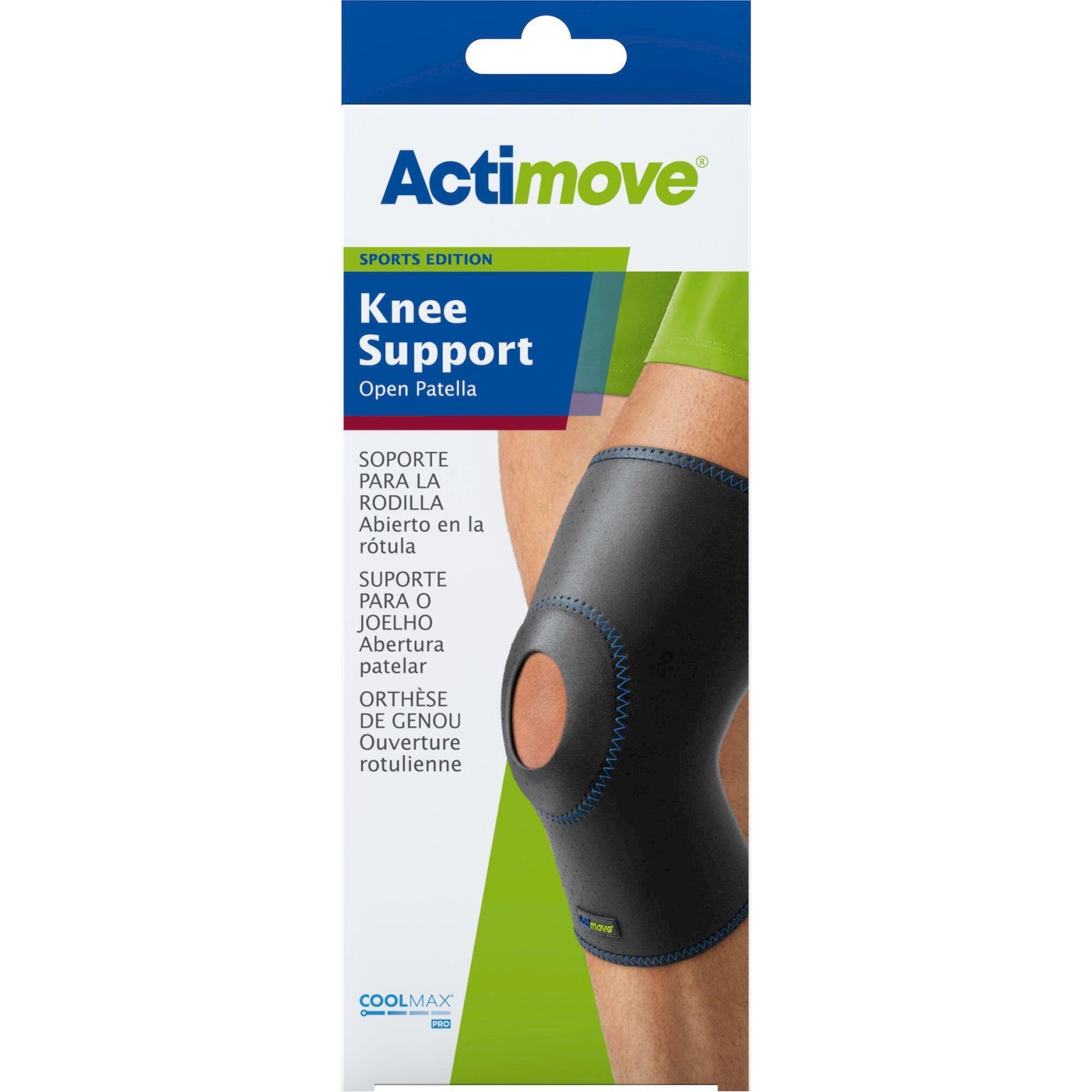 ESSITY Actimove Sports Edition Orteza stawu kolanowego z odsłoniętą rzepką, rozm. S