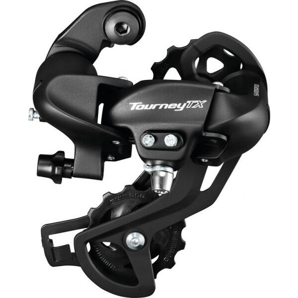 SHIMANO Przerzutka tylna Tourney RD-TX800 czarny / Ilość biegów: 8 / Mocowanie: rama z hakiem ERDTX800SGSL