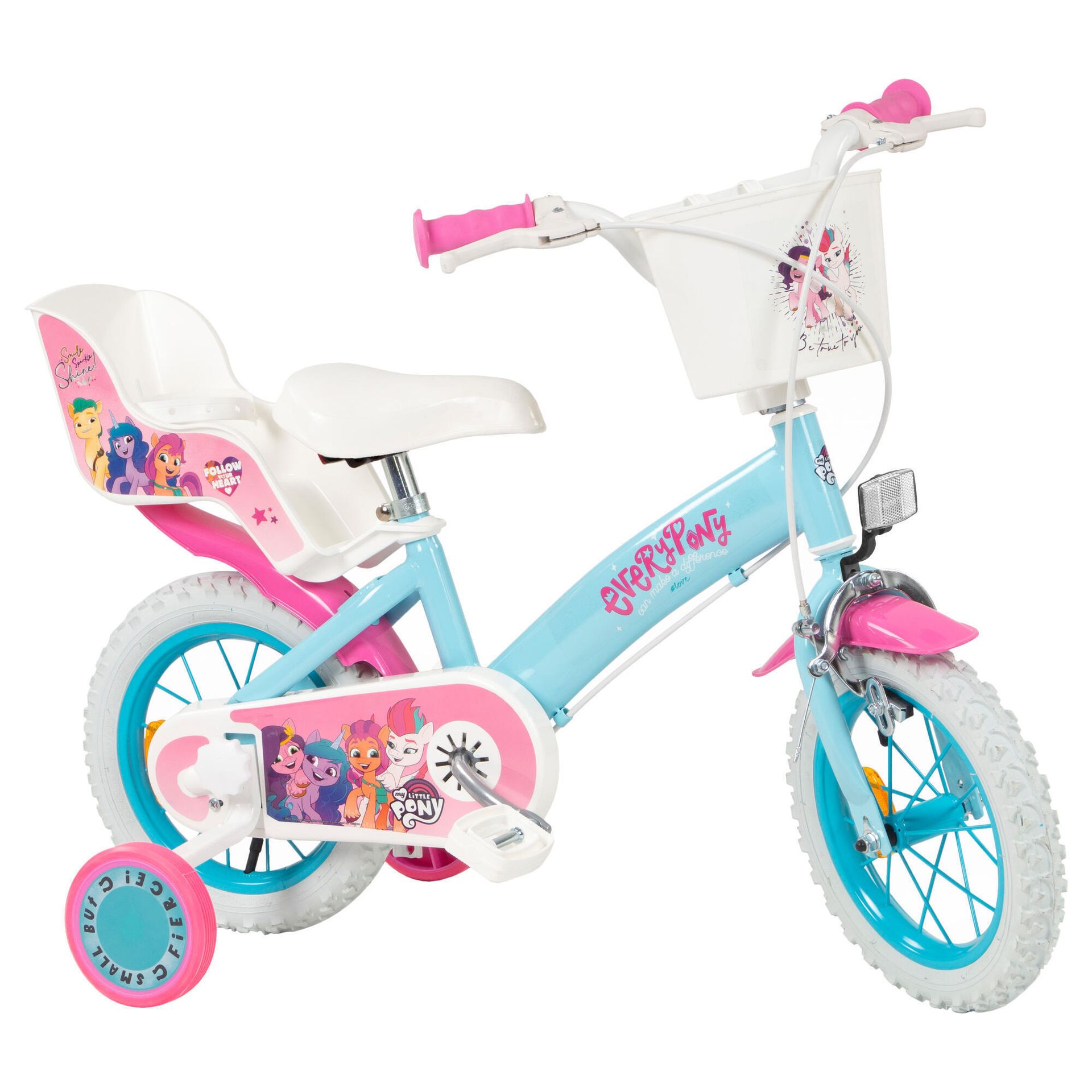 Rower dziecięcy TOIMSA My Little Pony 12 cali dla dziewczynki Błękitny | Bezpłatny transport