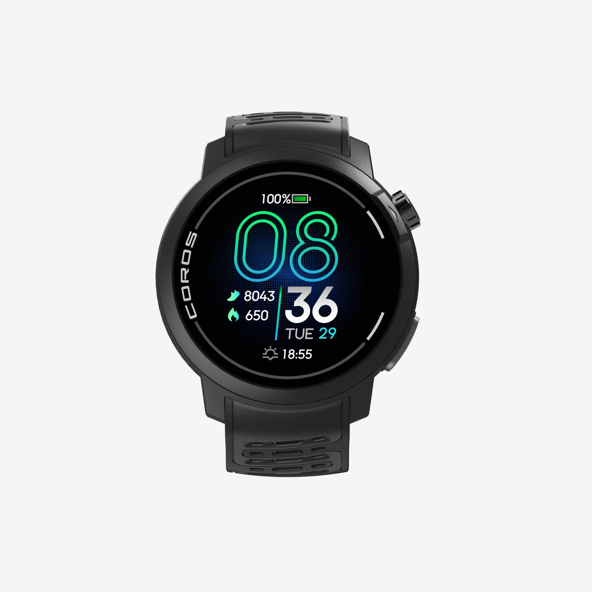 Coros PACE Pro Premium GPS Sport WPACEP-BLK + adapter Coros A2 Czarny