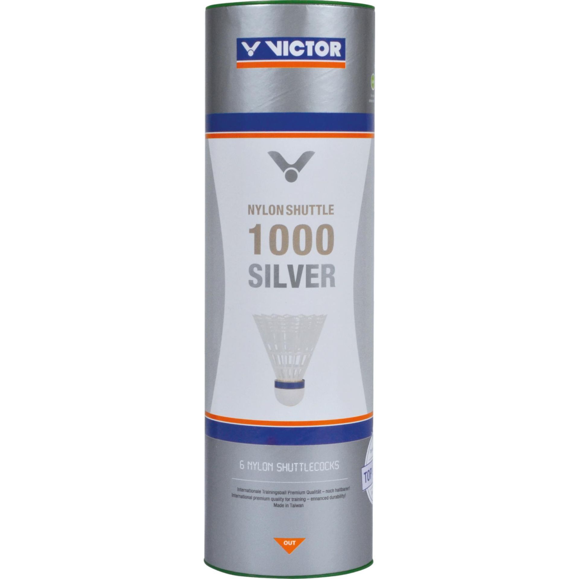 Victor Shuttle 1000 lotka nylonowa, 3 sztuki lub 6 sztuk do wyboru, puszka z 6 szt. 008/7/0