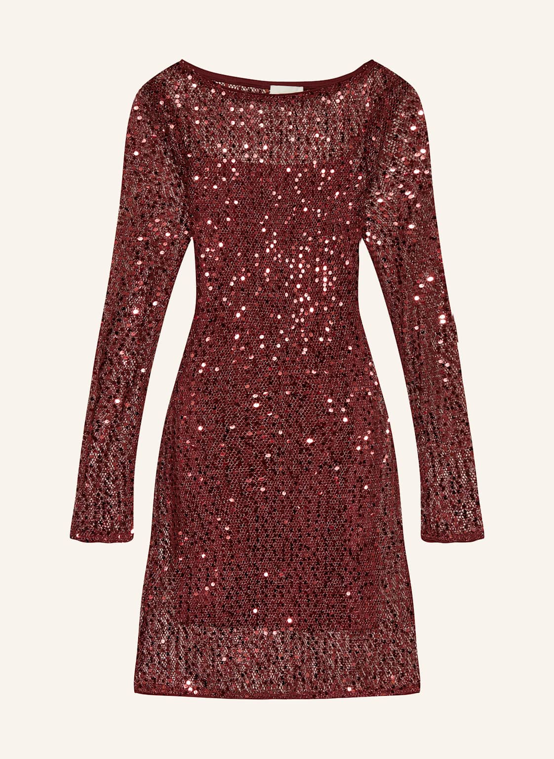 Leger By Lena Gercke Sukienka Koktajlowa Lino Z Siatki rot