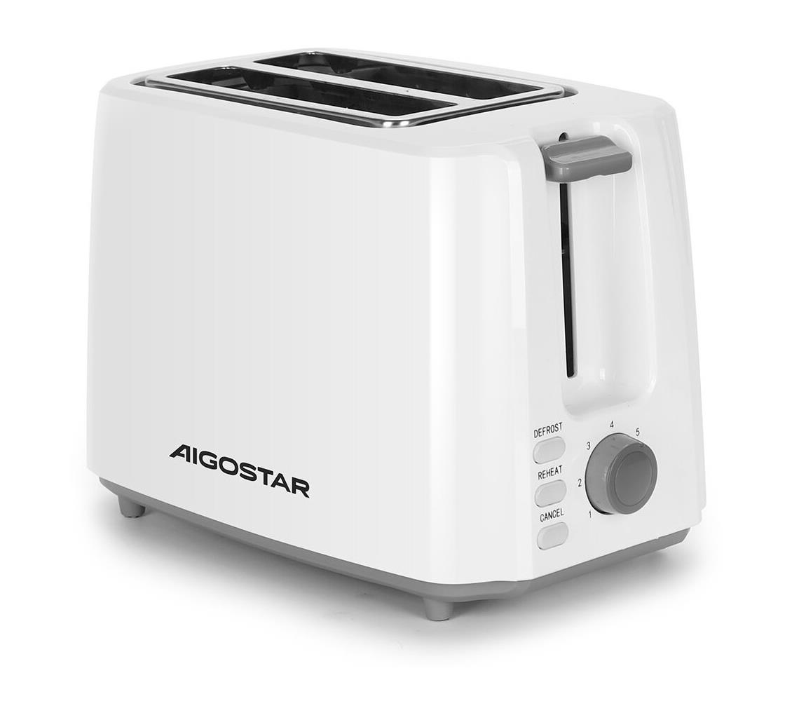 Toster Aigostar Toster Do Kanapek Opiekacz 7 Poziomów 750W 2Kromki