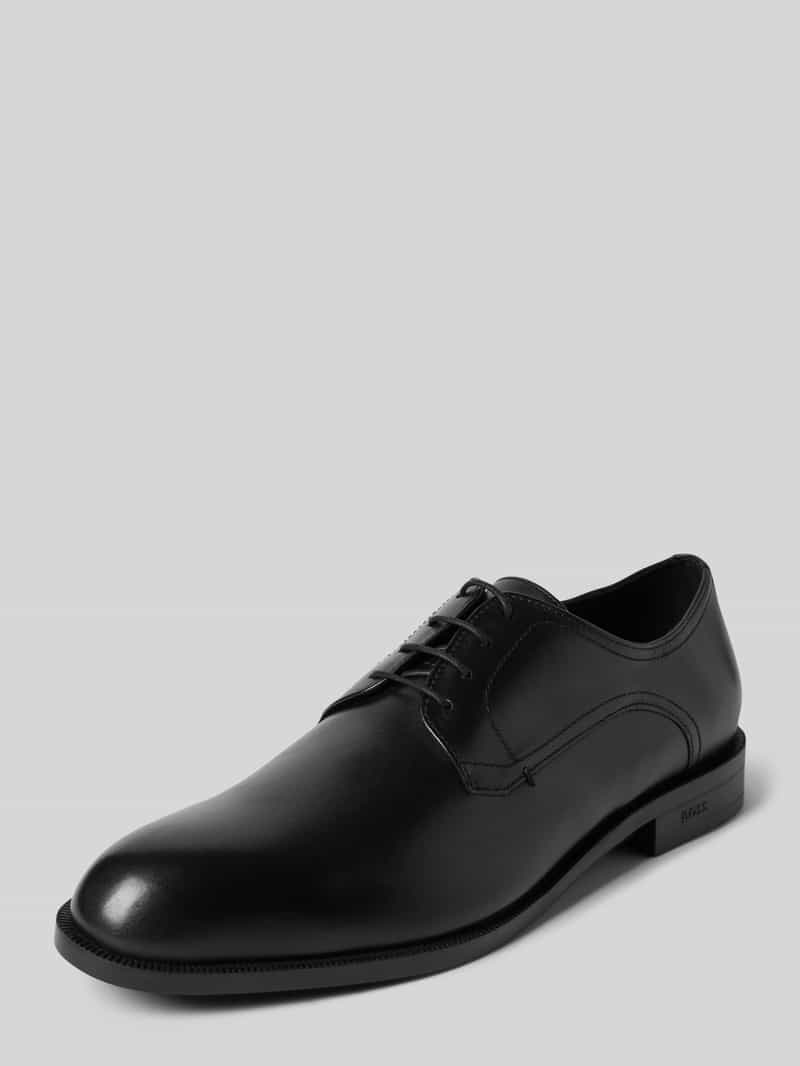Buty derby skórzane z detalami z logo model ‘Tayil’