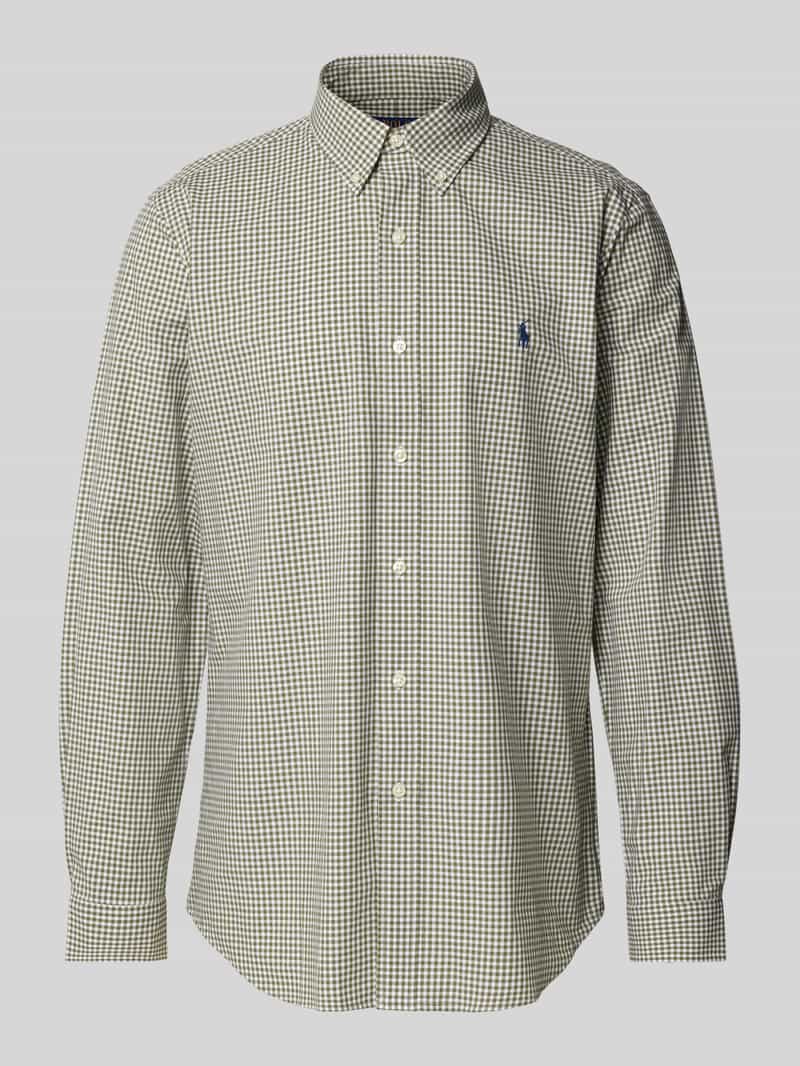 Koszula casualowa o kroju custom fit z kołnierzykiem typu button down