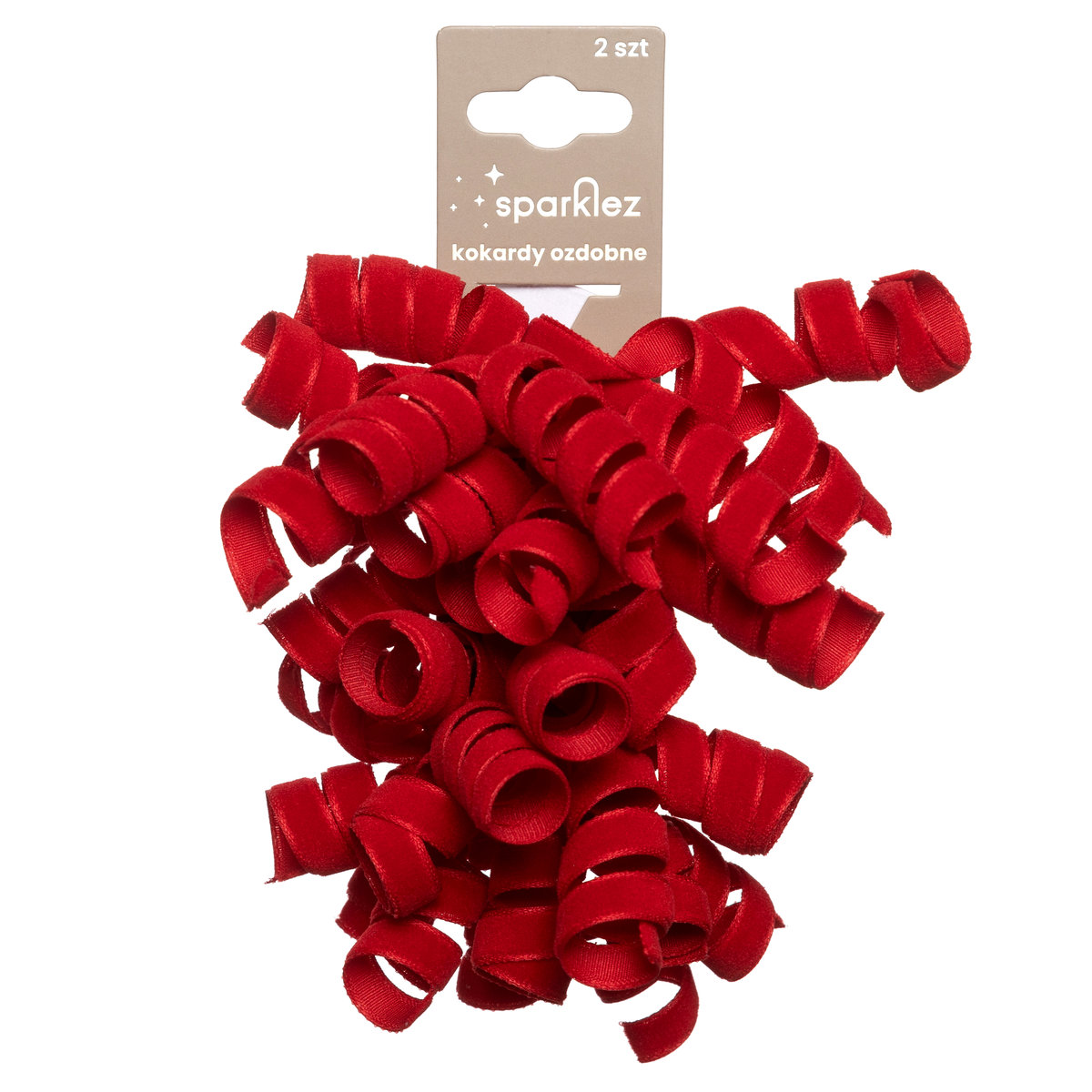 SPARKLEZ Rozeta spirala czerwona 2 szt