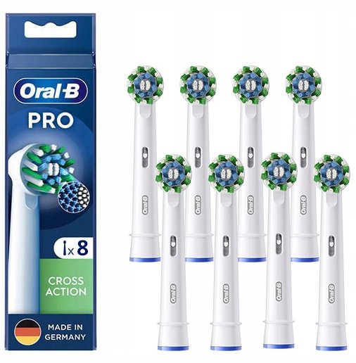 ORYGINALNE końcówki do szczoteczki ORAL-B EB50RX Pro CrossAction 8 szt