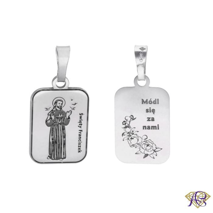 Medalik srebrny Ag 925 Św. Franciszek z Asyżu MDC008R