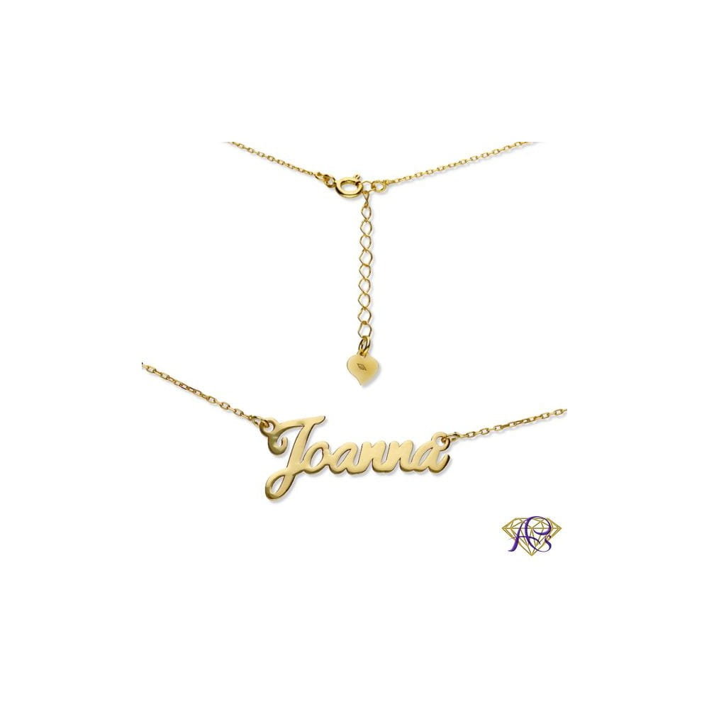 Naszyjnik srebrny Ag 925 złocony imię Joanna JOANNA/CEL/Z