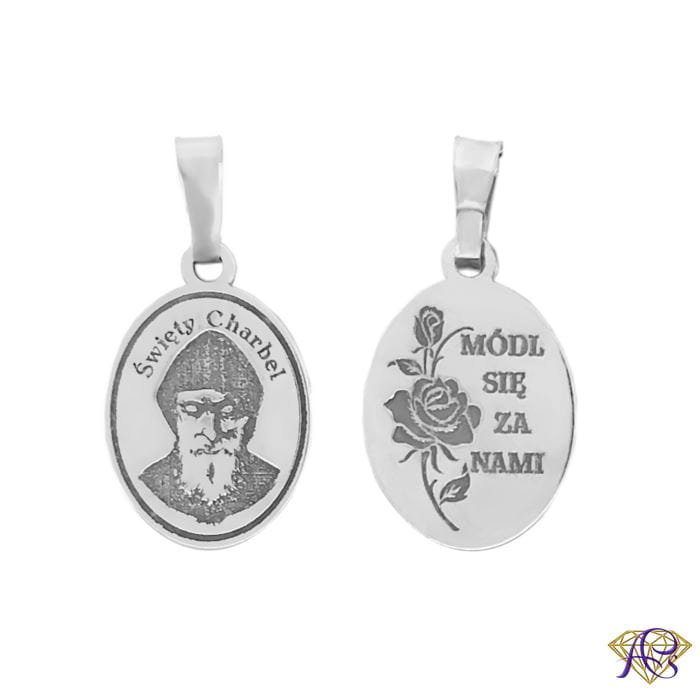 Medalik srebrny Ag 925 Święty Charbel MDC007R
