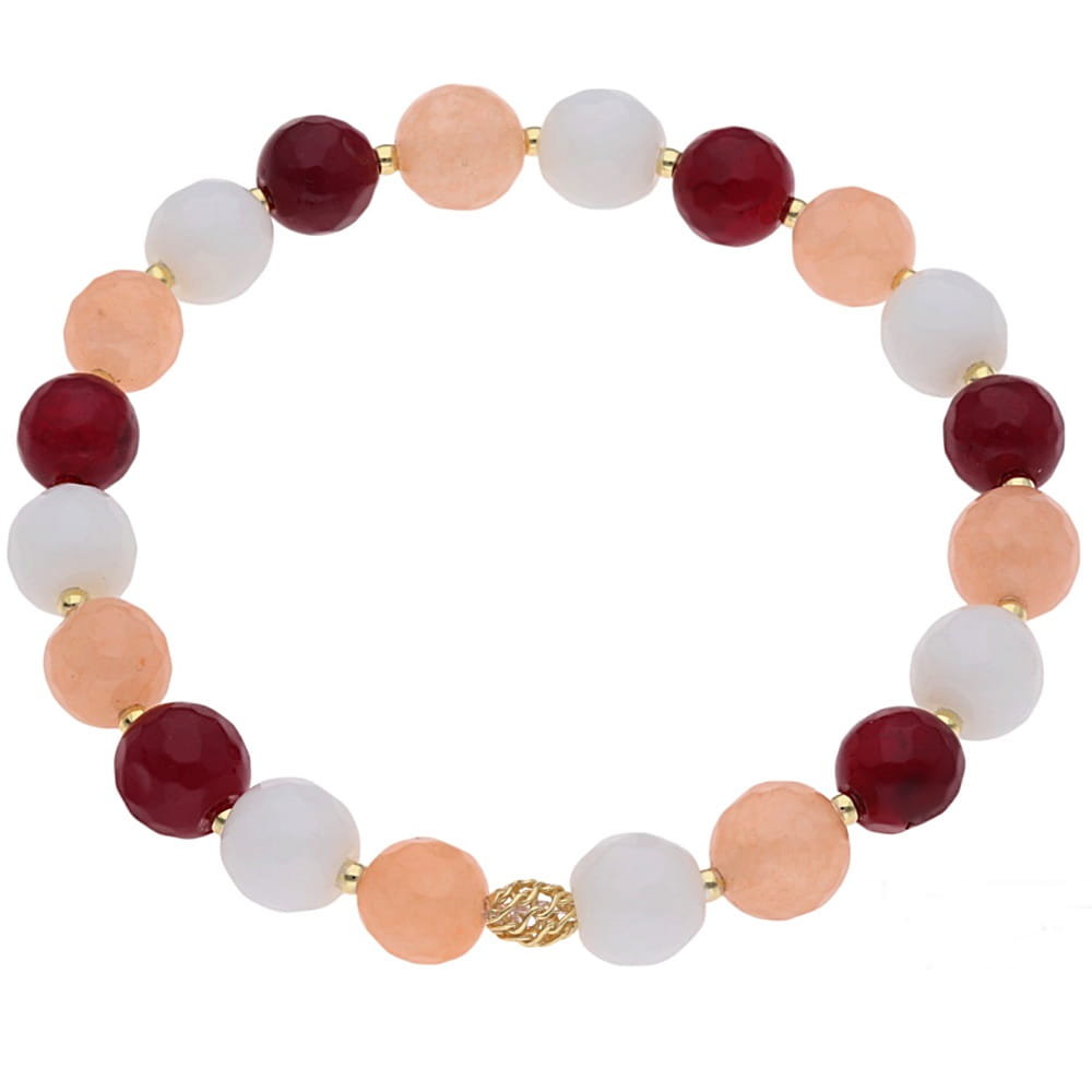 Bransoleta z kamieniami Ag 925 złocona PW0100324BG