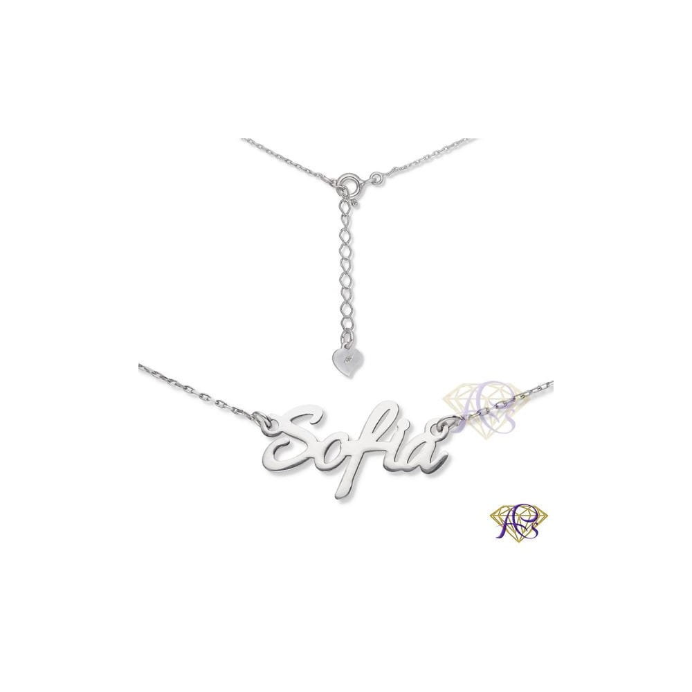 Naszyjnik srebrny Ag 925 rodowany imię Sofia SOFIA/CEL/R