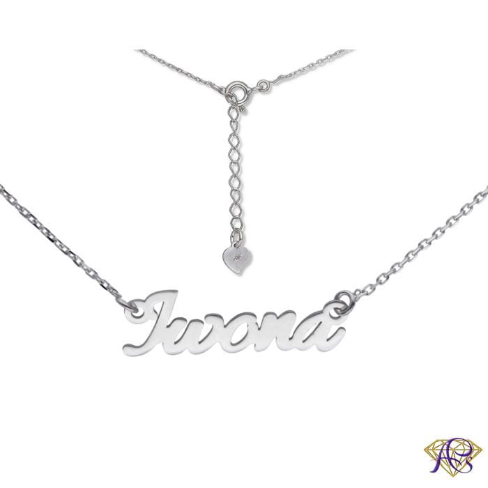 Naszyjnik srebrny z imieniem Iwona