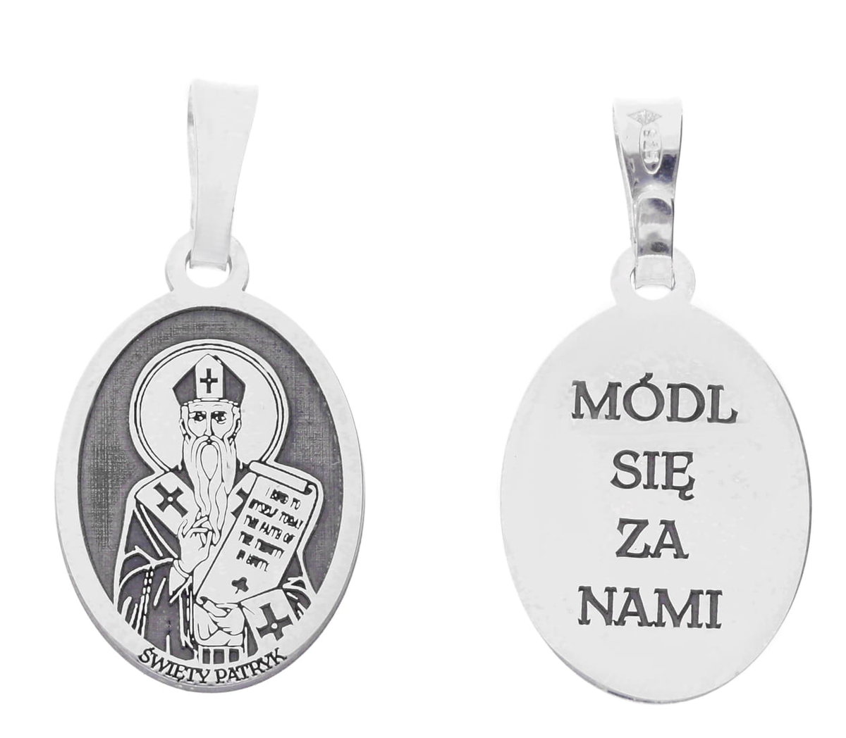 Srebrny medalik Ag 925 Św. Patryk MDC053R