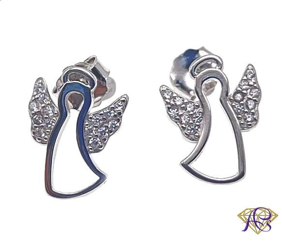 Srebrne kolczyki Ag 925 aniołki IM3480124ER