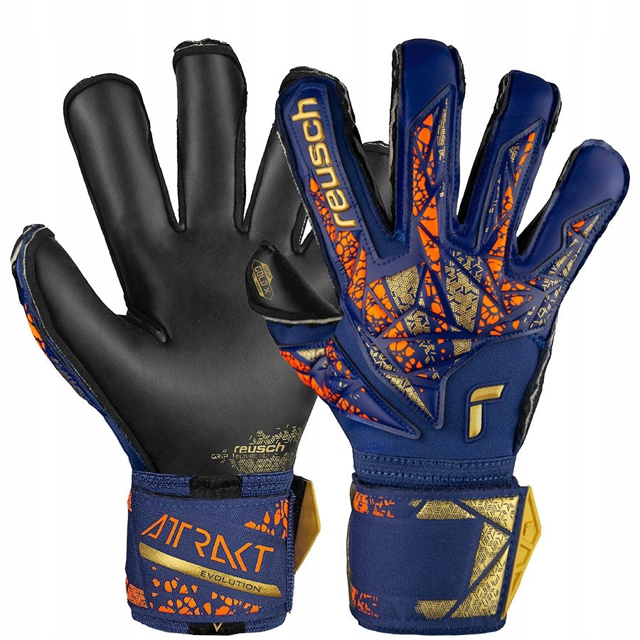 8,5 Rękawice Reusch Attrakt Gold X Evolution 54 70 964 4411 granatowy 8,5