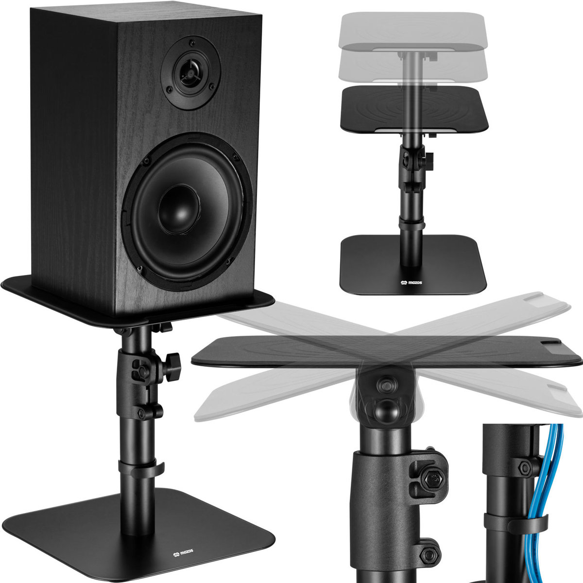 MOZOS MSK6 statyw stojak pod głośniki monitor 2szt