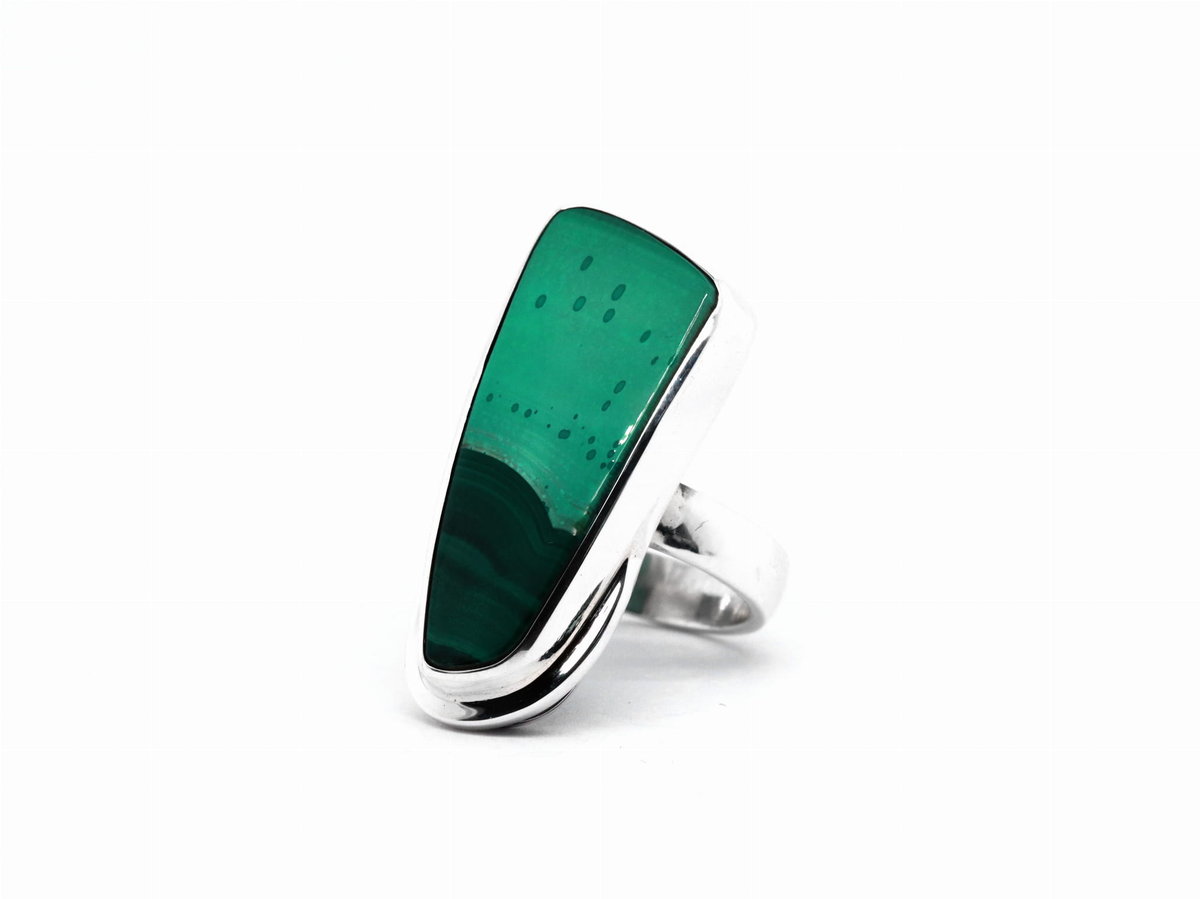 Pierścionek z Malachitem (Zair)