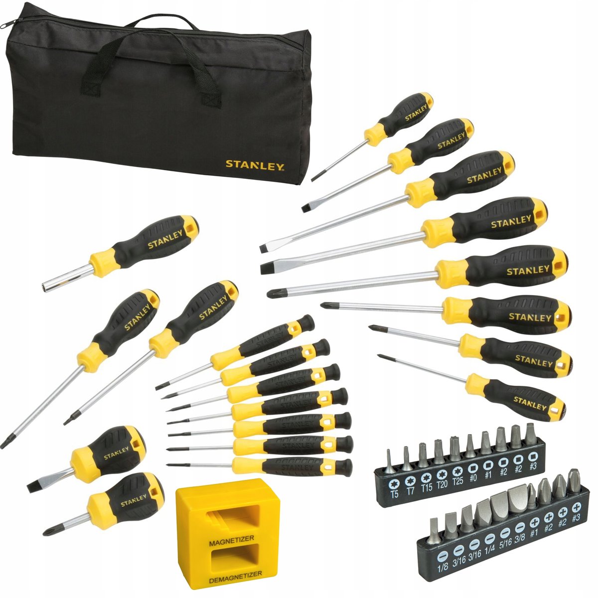 Stanley 62-113 Wkrętaki Bity Zestaw 42Szt. + Torba