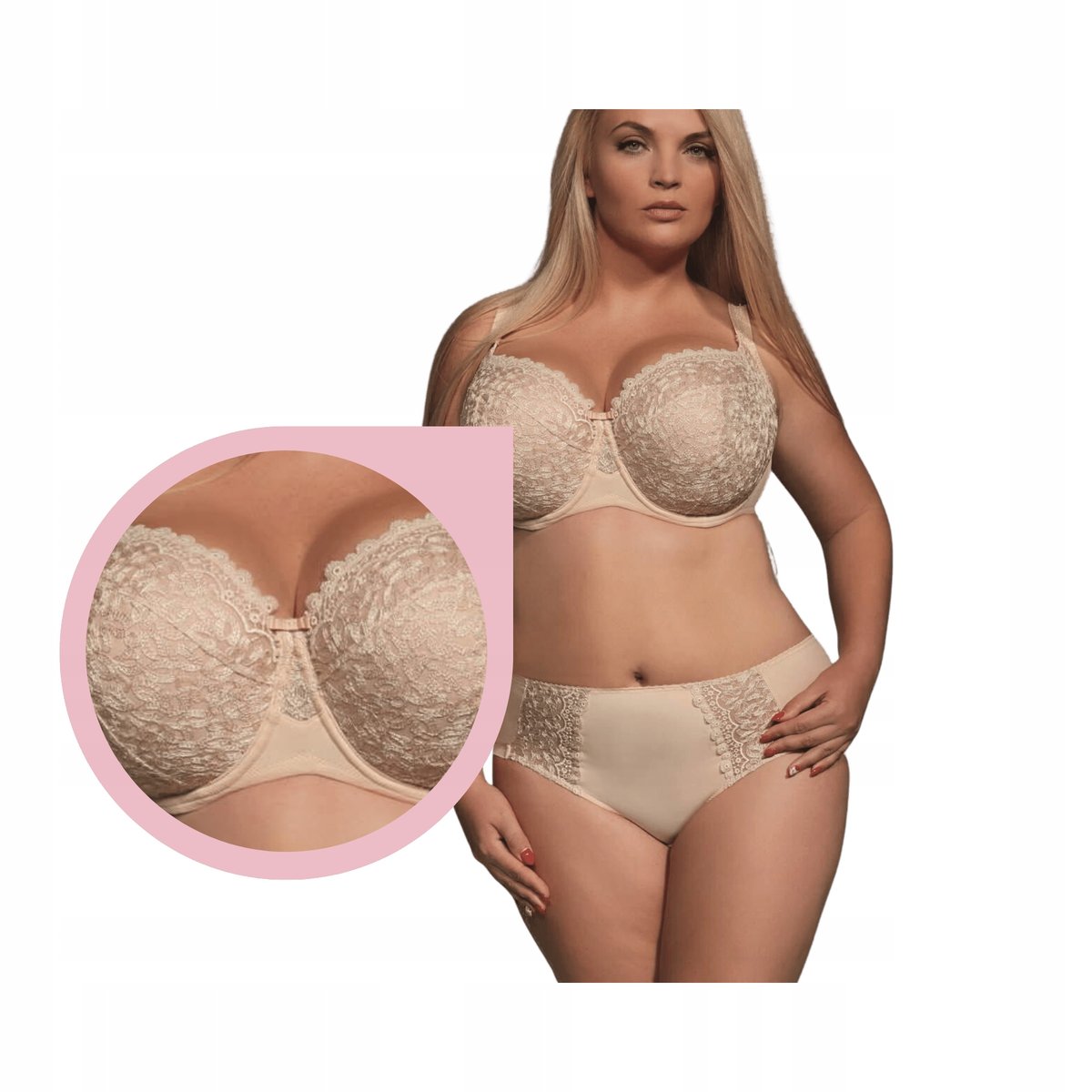 Biustonosz KrisLine Betty Soft Full Cup beż - 70K