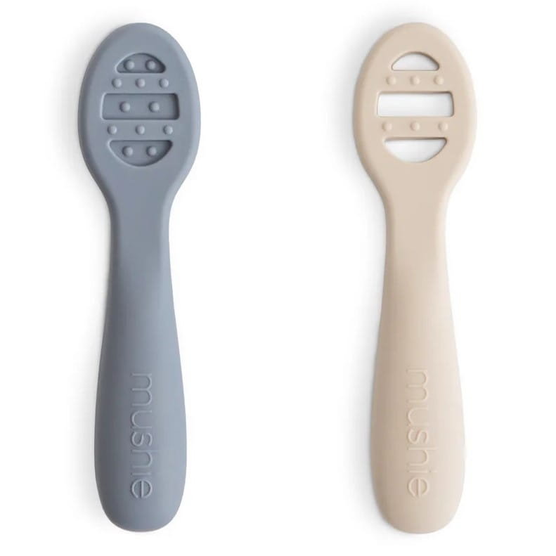 Pierwsze łyżeczki dla niemowląt 2-pack Tradewinds & Shifting Sand, Mushie