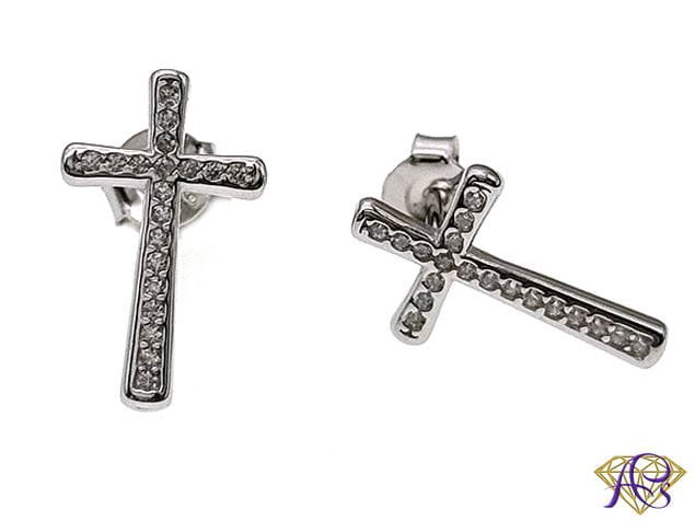 Kolczyki srebrne Ag 925 Krzyżyki IM3460124ER