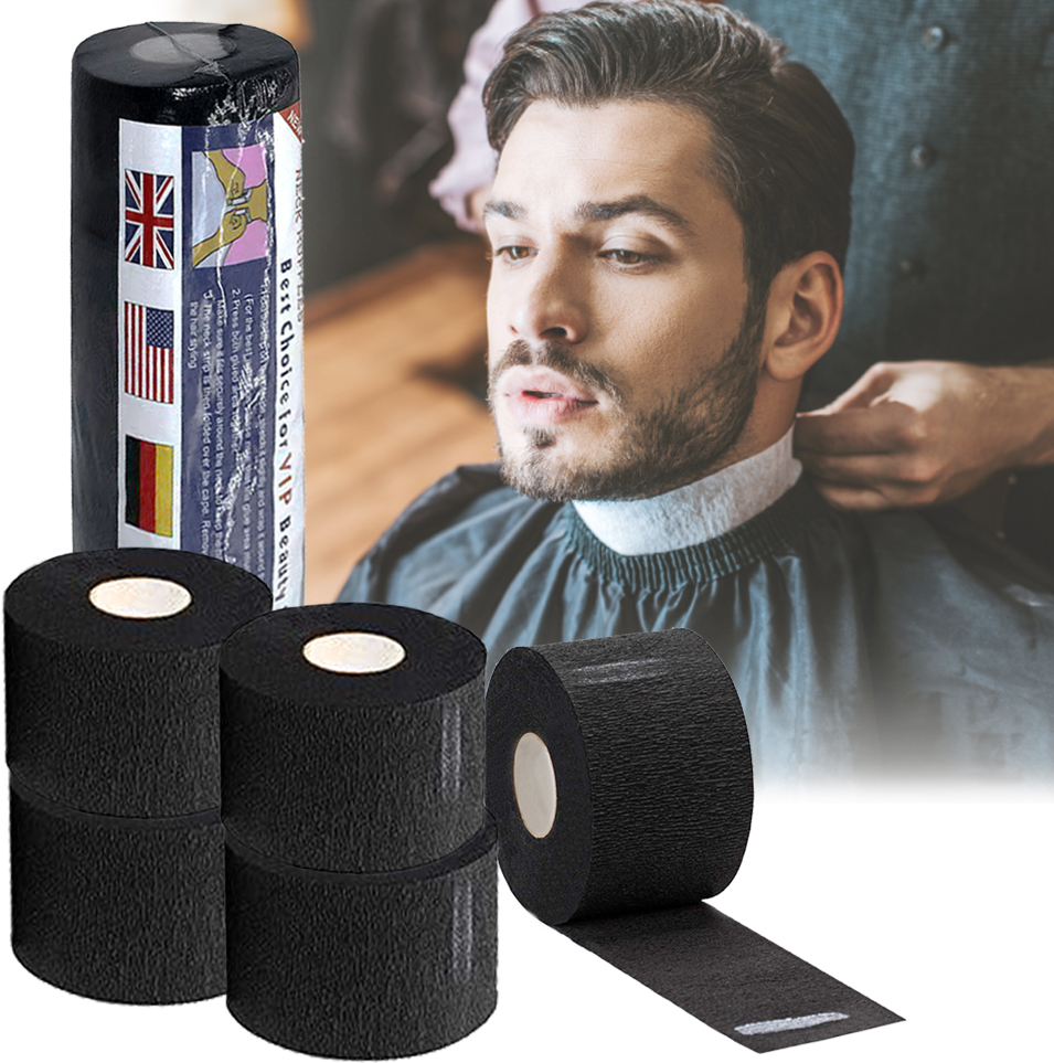 Kołnierzyki fryzjerskie barberskie ochronne jednorazowe kryza 5x100szt ochronne wodoodporne kołnierz 500szt
