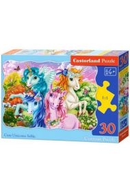 Puzzle 30 Cute Unicorns Selfie CASTOR