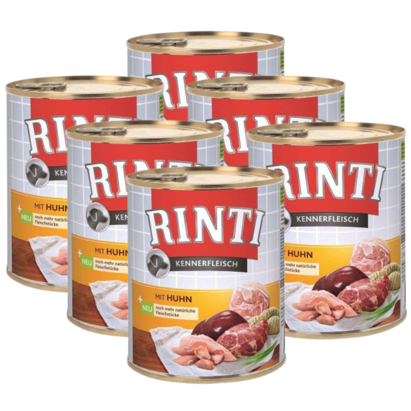 Rinti Kennerfleisch Huhn karma mokra dla psa - kurczak 6x800g