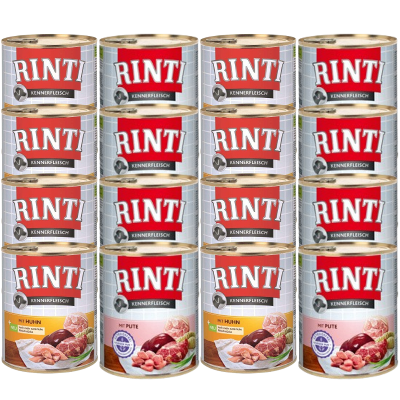Rinti Kennerfleisch karma mokra dla psa Mix Smaków 12x800g