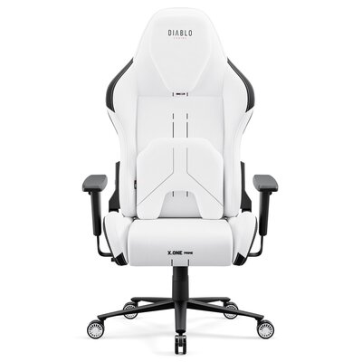 DIABLO Fotel Gamingowy Materiałowy Obrotowy X.One PRIME Normal Size, Biały Ghosted White