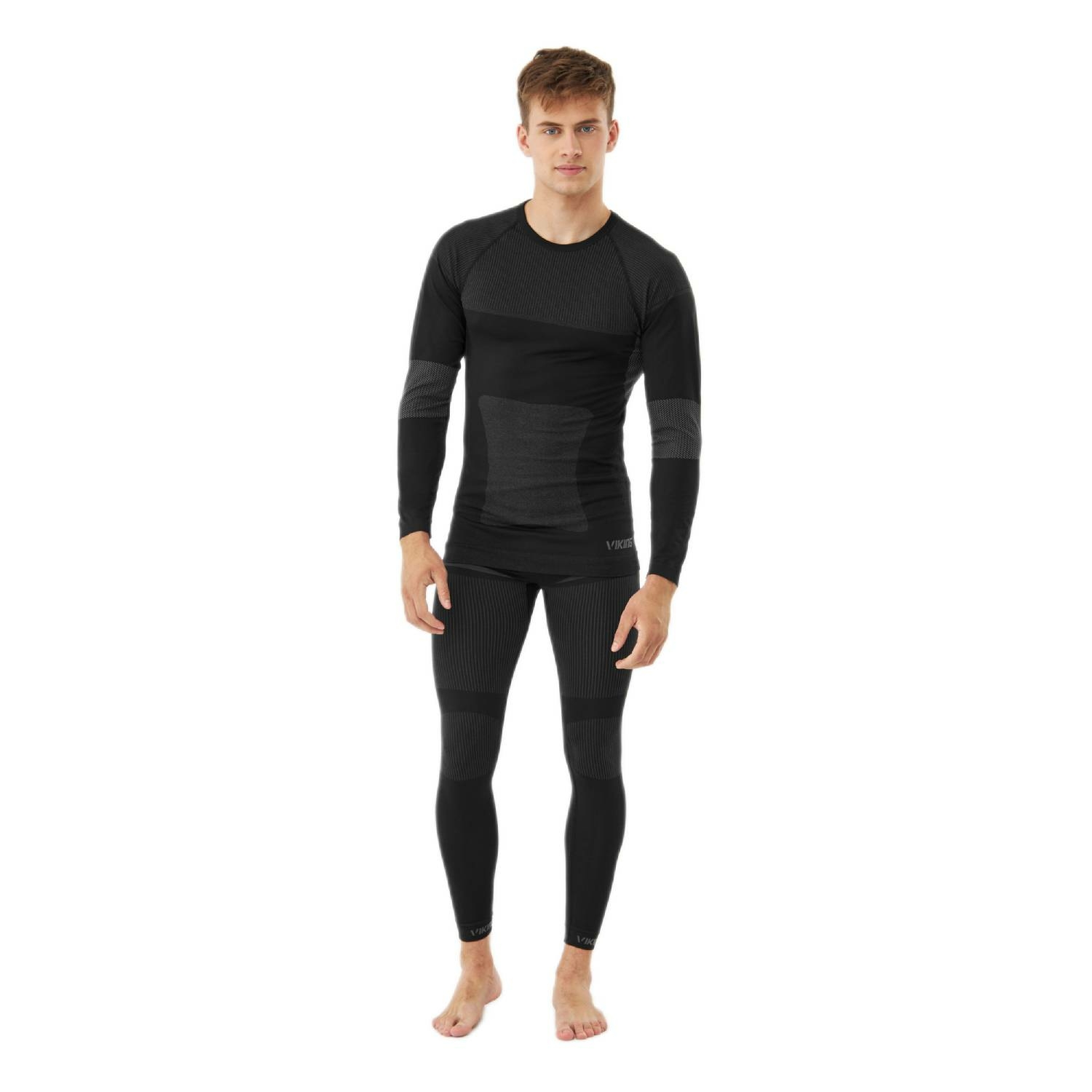 Zestaw męskiej bielizny termoaktywnej Viking Dante Set black - M