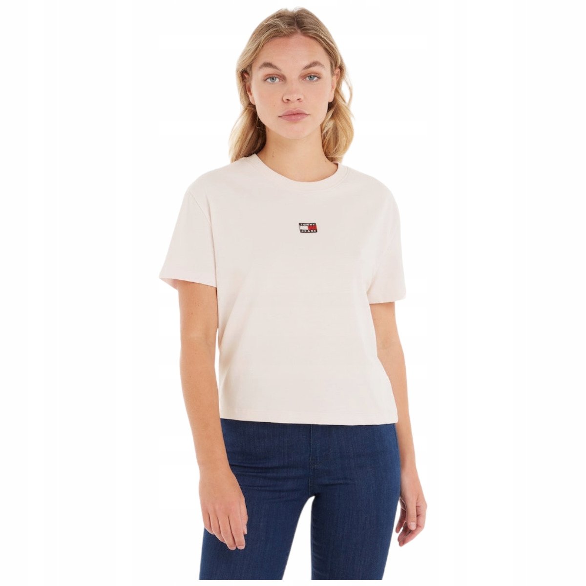 TOMMY HILFIGER KOSZULKA DAMSKA T-SHIRT RÓŻOWA r.S