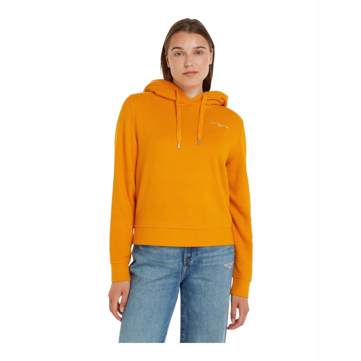 Tommy Hilfiger Bluza Damska Z Kapturem 1985 Rlx Mini Corp Pomarańczowa R.M