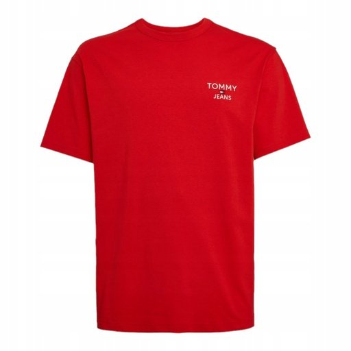 Tommy Hilfiger Koszulka Męska T-Shirt Tjm Reg Corp Tee Ext Czerwona R.M