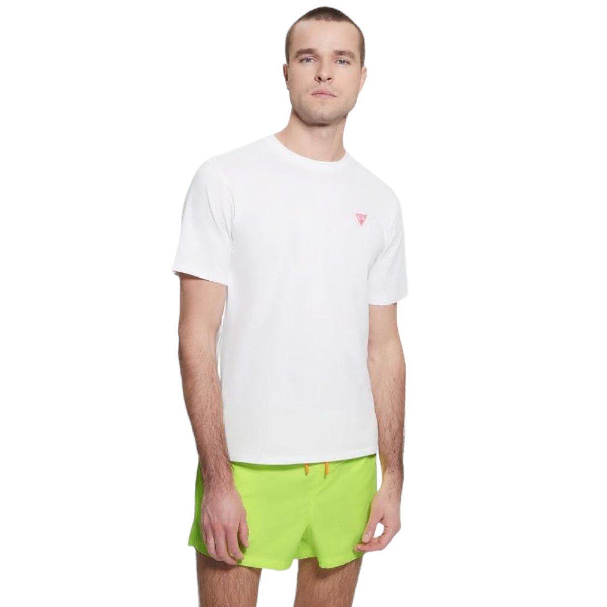 Guess Koszulka Męska T-Shirt Ss Cn Basic Tee Biała R.Xl