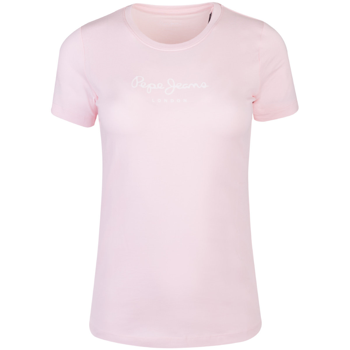 PEPE JEANS KOSZULKA DAMSKA T-SHIRT NEW VIRGINIA SS N FUTURE RÓŻOWA r.XS