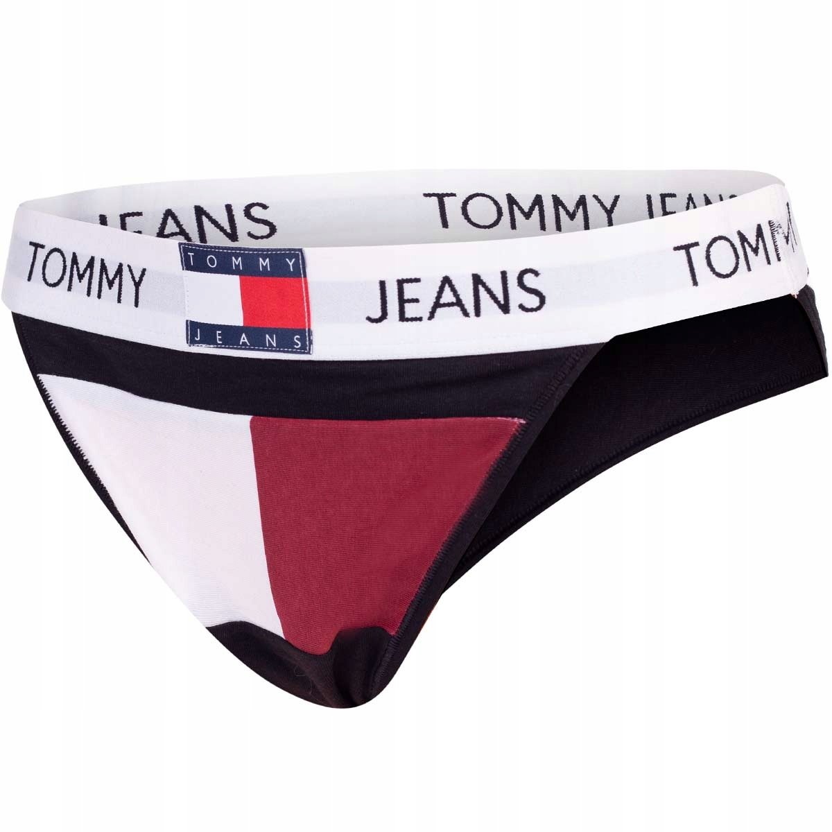 TOMMY HILFIGER MAJTKI DAMSKIE TANGA CZARNE r.S