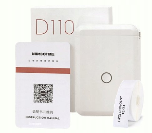 .NIIMBOT Drukarka Termiczna NAKLEJKI Bezprzewodowa