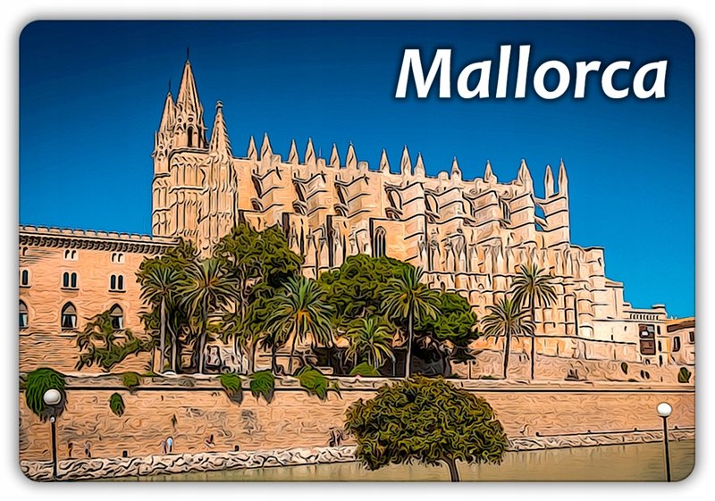 MAJORKA - Hiszpania - Katedra La Seu - Magnes na lodówkę