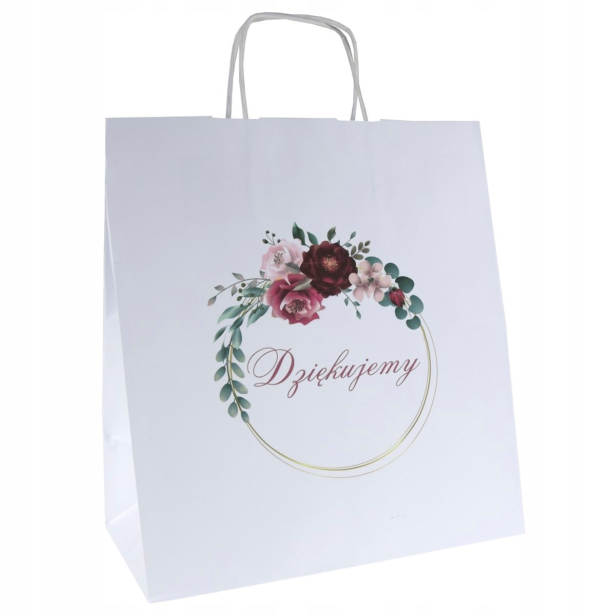 Torby papierowe 30x17x34cm na ciasto WESELE ślub